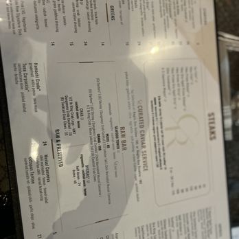 Commission Row - Menu - Steakhouses Near Me - Indianapolis, Indiana