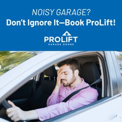 ProLift Garage Doors - Loud garage door keeping you up?
That noise isn't normal--let us take a look before it gets worse.