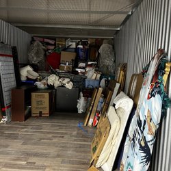 CubeSmart Self Storage - Inside my storage unit. Big Blue Moving did a great job stacking my things in this nice new storage unit.