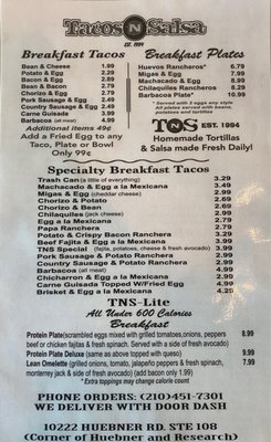 Menu photo 2 Tacos N Salsa San Antonio, TX Menu photo 2 Tacos N Salsa San Antonio, TX