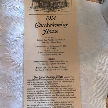 Old Chickahominy House - History - Southern Near Me - Williamsburg, Virginia Old Chickahominy House - History - Southern Near Me - Williamsburg, Virginia