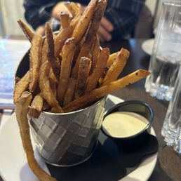Complimentary duck fat fries!