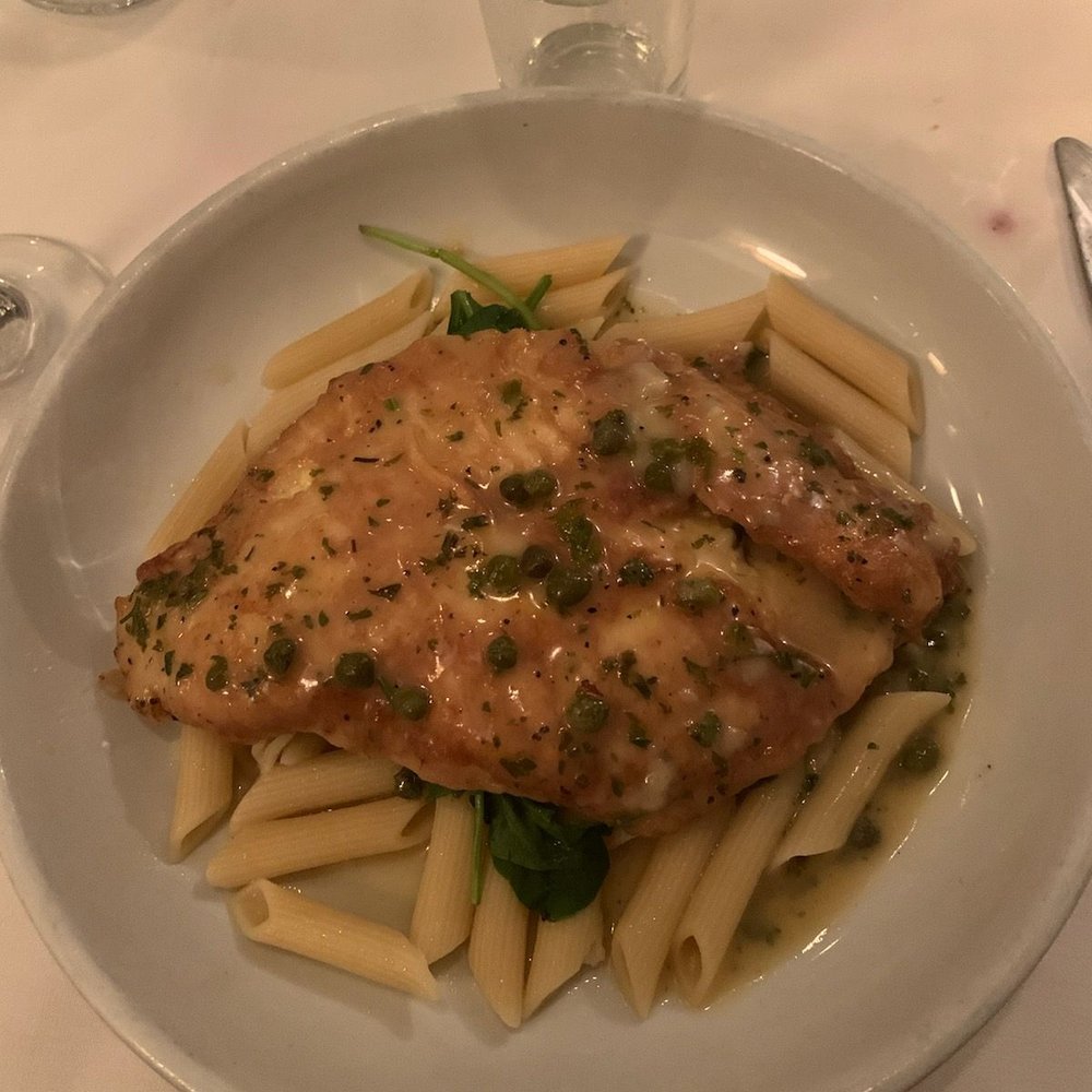 Stefano's - Founder Francese over rigatoni. - Seafood Near Me - Beach Haven, New Jersey