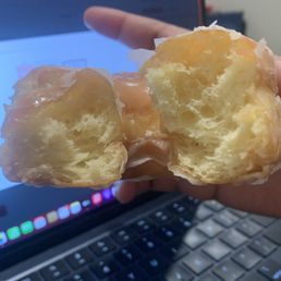 Inside Classic Glaze Donut Inside Classic Glaze Donut