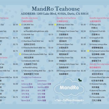 MandRo Teahouse - Bubble Tea Near Me - Davis, California
