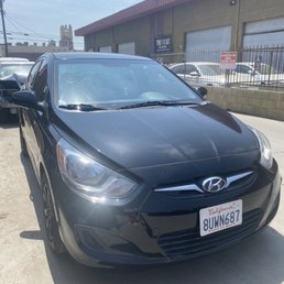 Front of car