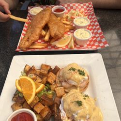 Pemberton Station Pub - Fish and chips and shrimp Benny!