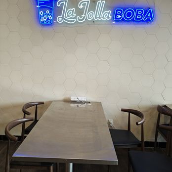 La Jolla Boba - Another neon wall sign - Burgers Near Me - San Diego, California