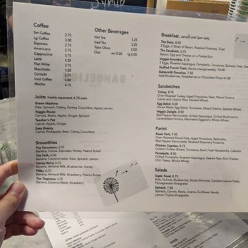 Dandelion Cafe - menu - Coffee & Tea Near Me - Bellaire, Texas