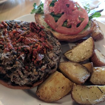 Frothy Monkey - Burger? Or slab of mashed potatoes? - Coffee & Tea Near Me - Chattanooga, Tennessee