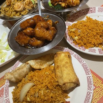 Jade Palace - Lunch special -- General Tso's, Shrimp Lo Mein, and Fried Grand Marnier Shrimp. - Chinese Near Me - Indian Harbour Beach, Florida Jade Palace - Lunch special -- General Tso's, Shrimp Lo Mein, and Fried Grand Marnier Shrimp. - Chinese Near Me - Indian Harbour Beach, Florida