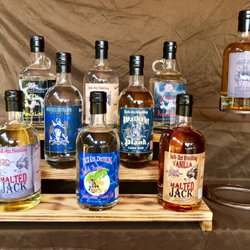 Jack Azz Distilling - 120 Corn -90 Corn-100 Rum -100 aged Rum- 60 Toasted Coconut Rum- 70 Vanilla Malt- 95 Aged Malt- 84 Clear Malt and our 88 Rye Whiskey