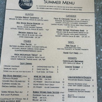 Hunt & Gather Restaurant - Menu - New American Near Me - Torrey, Utah Hunt & Gather Restaurant - Menu - New American Near Me - Torrey, Utah