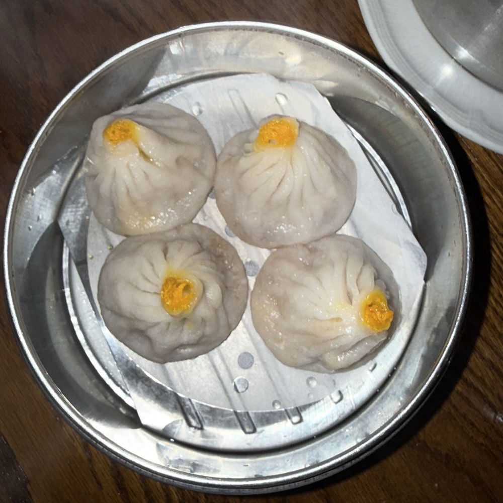 Nomad Tea Parlour - Crab and pork soup dumplings - Chinese Near Me - New York, New York Nomad Tea Parlour - Crab and pork soup dumplings - Chinese Near Me - New York, New York