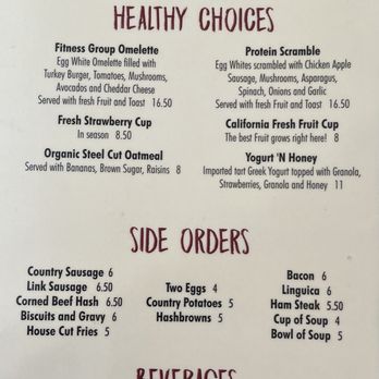 Bill's Cafe - Menu 4/2/23 - Breakfast & Brunch Near Me - Fremont, California