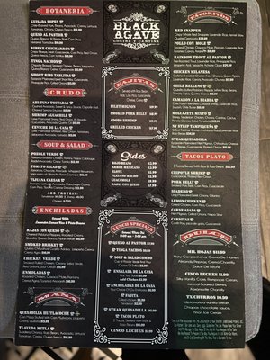 Menu photo 8 Black Agave Farmers Branch, TX