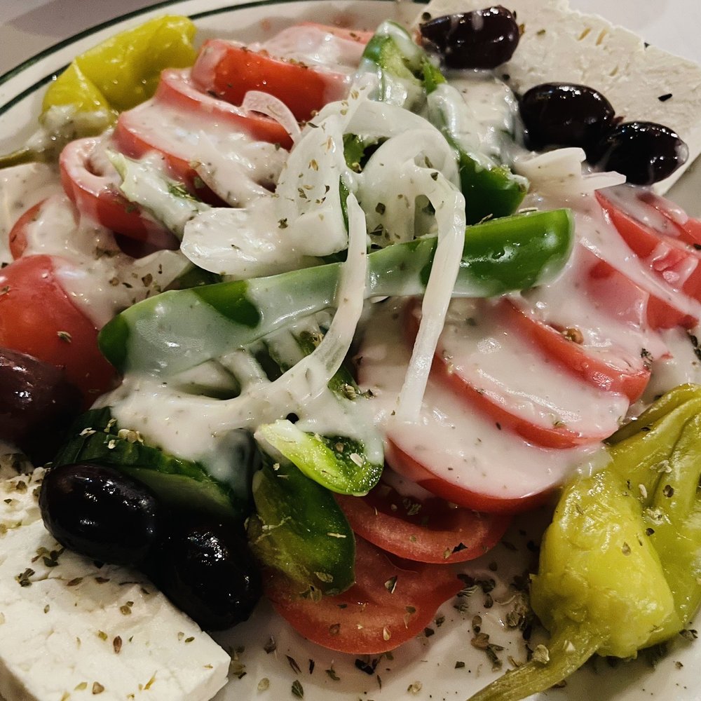 Olympia Cafe - Greek Village Salad - Greek Near Me - Savannah, Georgia Olympia Cafe - Greek Village Salad - Greek Near Me - Savannah, Georgia