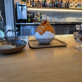 Ernest - All the desserts! Basque cheesecake, crazy shaved ice, and a sundae! - New American Near Me - San Francisco, California