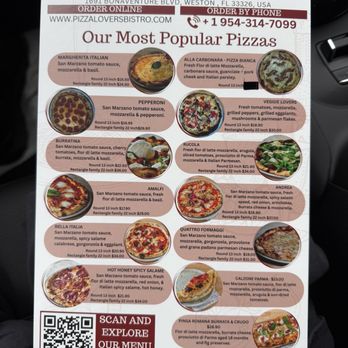 Pizza Lovers Bistro - Menus - Pizza Near Me - Weston, Florida Pizza Lovers Bistro - Menus - Pizza Near Me - Weston, Florida