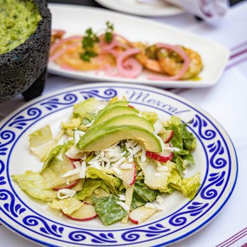 Mezcal - Appetizer size Tricolor Salad! Romaine, radish, jicama, avocado, cheese, cilantro dressing. - Mexican Near Me - San Jose, California Mezcal - Appetizer size Tricolor Salad! Romaine, radish, jicama, avocado, cheese, cilantro dressing. - Mexican Near Me - San Jose, California