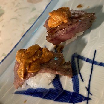 M Sushi - A5 wagyu with uni on top $20 for 2 - Sushi Bars Near Me - Wailuku, Hawaii M Sushi - A5 wagyu with uni on top $20 for 2 - Sushi Bars Near Me - Wailuku, Hawaii