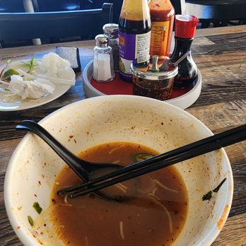 Pho Basil - Pho was great!!! Broth was tasty as you can see from the before and after photo - Vietnamese Near Me - Elk Grove, California Pho Basil - Pho was great!!! Broth was tasty as you can see from the before and after photo - Vietnamese Near Me - Elk Grove, California
