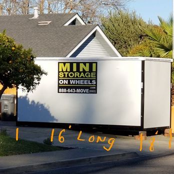 Mini Storage On Wheels - 8' wide by 16' long storage container. $160. Per month rental. - Self Storage Near Me - American Canyon, California
