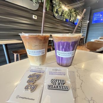 Neighborhood Cafe - 7/4/26 viet iced coffee and iced ube latte - Bubble Tea Near Me - Tukwila, Washington Neighborhood Cafe - 7/4/26 viet iced coffee and iced ube latte - Bubble Tea Near Me - Tukwila, Washington