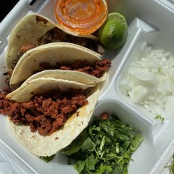 Welcome Inn Cafe - Al pastor and carne asada tacos