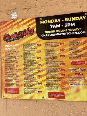Menu photo 2 Charlie’s Way Glen Allen, VA Menu photo 2 Charlie’s Way Glen Allen, VA