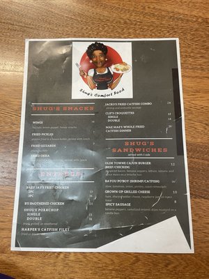 Menu photo 1 Shugs Comfort Food Bellevue, NE Menu photo 1 Shugs Comfort Food Bellevue, NE