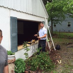 Galenski Plumbing & Remodeling - Nick replacing a bay window during community project "Red Day"