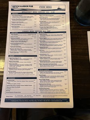 Menu photo 8 Ketch Harbor Pub Half Moon Bay, CA Menu photo 8 Ketch Harbor Pub Half Moon Bay, CA