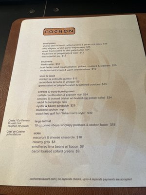 Menu photo 6 Cochon New Orleans, LA