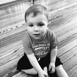 Joe's Barber Shop - One of my little guys after a hair cut