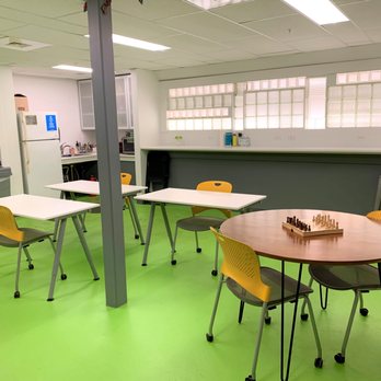 Click Workspace - The lower level at CLICK Workspace, complete with a full kitchenette. - Shared Office Spaces Near Me - Northampton, Massachusetts