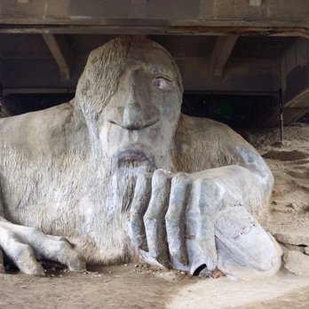 Fremont Troll - Fremont Troll Sculpture. - Public Art Near Me - Seattle, Washington
