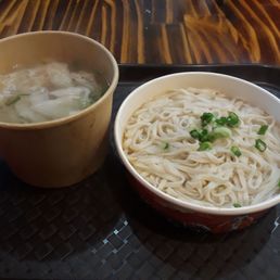 Peanut noodle and wonton soup Peanut noodle and wonton soup