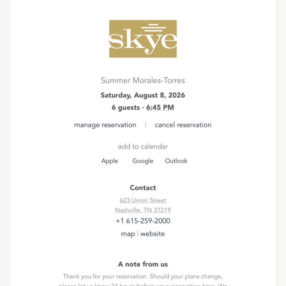 Skye Lounge - JULY 12th the day I BOOKED my birthday reservation. - Cocktail Bars Near Me - Nashville, Tennessee Skye Lounge - JULY 12th the day I BOOKED my birthday reservation. - Cocktail Bars Near Me - Nashville, Tennessee