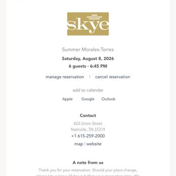 Skye Lounge - JULY 12th the day I BOOKED my birthday reservation. - Cocktail Bars Near Me - Nashville, Tennessee Skye Lounge - JULY 12th the day I BOOKED my birthday reservation. - Cocktail Bars Near Me - Nashville, Tennessee