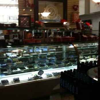 Anettes Chocolates - Display case of truffles! - Candy Stores Near Me - Napa, California