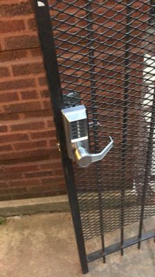 “I need to get rid of all these lock boxes” type of locks 👌🏽 - The customer had a unique situation where she would have to place multiple keys in lock boxes at least 3 times a week due to Air BNB rental units. We were challenged by a 2 1/2” door and had limited options for a smart lock. After some thoughtful considerations and different opinions we went with a Doorma Kabba Simplex L100. Fit perfectly and the customer will no longer have to leave keys out anymore . Weather resistant and heavy duty was definitely the way to go .