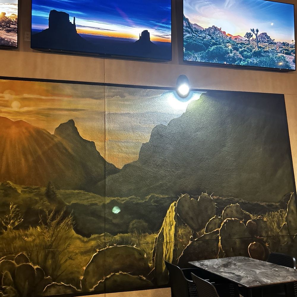 Cactus Canyon - Beautiful mural on the patio. - Tex-Mex Near Me - Argyle, Texas Cactus Canyon - Beautiful mural on the patio. - Tex-Mex Near Me - Argyle, Texas