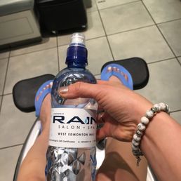 Rain has their own water bottles Rain has their own water bottles