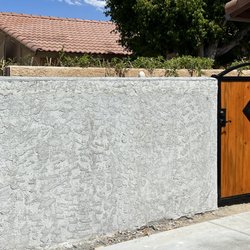 International Fence & Concrete - Local job, built a new block wall for a customer with a custom gate