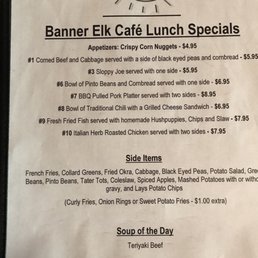 Photos For Banner Elk Cafe Menu Yelp