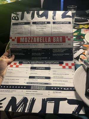Menu photo 2 Bar Mutz Westwood, NJ