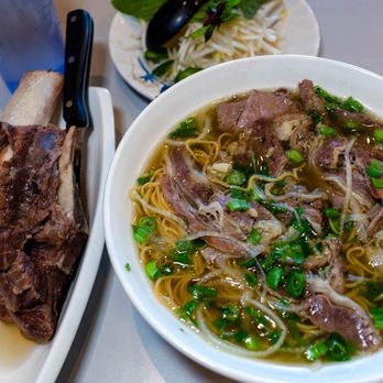 Pho Tran Vu - #32 - Pho Dac Biet with beef rib on the side - $15 large - Vietnamese Near Me - Mountain View, California