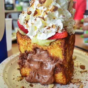 Button Up Cafe - Stuffed Nutella French Toast - Breakfast & Brunch Near Me - Pearl City, Hawaii Button Up Cafe - Stuffed Nutella French Toast - Breakfast & Brunch Near Me - Pearl City, Hawaii