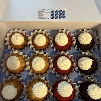Nothing Bundt Cakes - They put a sticker and write which flavors are in which spots - Bakeries Near Me - Orlando, Florida Nothing Bundt Cakes - They put a sticker and write which flavors are in which spots - Bakeries Near Me - Orlando, Florida